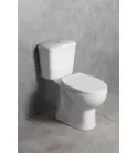 Aqualine MANUEL monoblokkos WC, alsó kifolyású, duálgombos öblítőmechanikával, 38x66cm