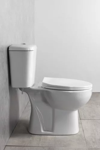 Aqualine MANUEL monoblokkos WC, alsó kifolyású, duálgombos öblítőmechanikával, 38x66cm