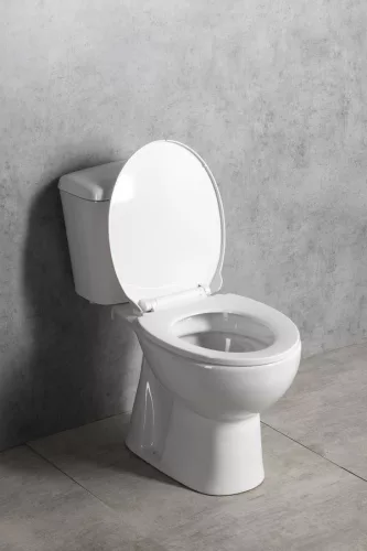 Aqualine MANUEL monoblokkos WC, alsó kifolyású, duálgombos öblítőmechanikával, 38x66cm