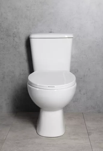 Aqualine MANUEL monoblokkos WC, alsó kifolyású, duálgombos öblítőmechanikával, 38x66cm