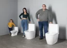 Aqualine PETIT WC monoblokkos gyermek WC alsó/hátsó kifolyású 53x50cm