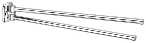 AQUALINE RUMBA mozgatható dupla törölközőtartó, 450mm, króm (RB121)