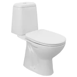 Aqualine RIGA monoblokkos WC, alsó kifolyású, duálgombos öblítőmechanika 34,5x65cm