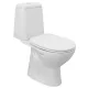 Aqualine RIGA monoblokkos WC, alsó kifolyású, duálgombos öblítőmechanika 34,5x65cm