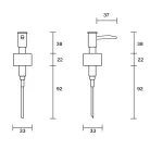 AQUALINE SAMBA Tartalék pumpa, SAMBA, RUMBA szappanadagolóhoz (SB193)