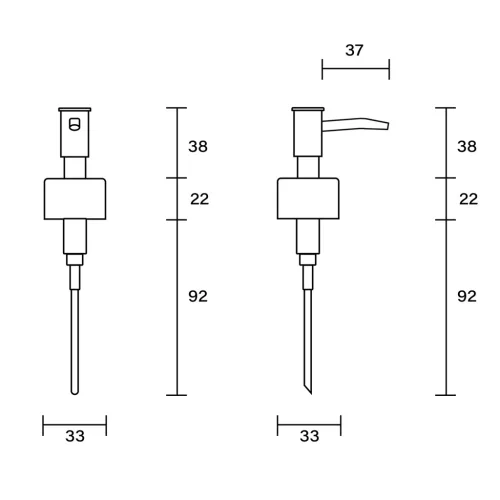 AQUALINE SAMBA Tartalék pumpa, SAMBA, RUMBA szappanadagolóhoz (SB193)