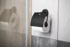 AQUALINE SAMBA WC-papírtartó, fekete (SB207)