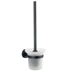 AQUALINE SAMBA WC-kefe tartó, fekete (SB208)