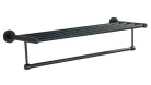 AQUALINE SAMBA fix törölközőtartó polc, 630x210mm, fekete (SB214)