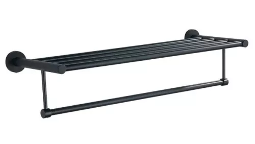 AQUALINE SAMBA fix törölközőtartó polc, 630x210mm, fekete (SB214)