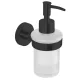 AQUALINE SAMBA szappanadagoló, tejüveg/fekete (SB219)
