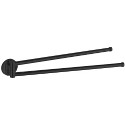   AQUALINE SAMBA dupla törölközőtartó, 450mm, fekete (SB221)