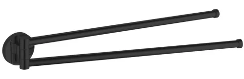 AQUALINE SAMBA dupla törölközőtartó, 450mm, fekete (SB221)