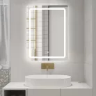 AQUALINE SALICA LED tükör, 60x80cm, szenzoros, dimmelhető (SC080)