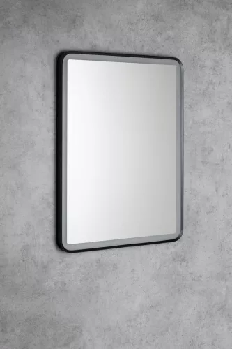 AQUALINE SWIDA LED tükör, 60x80cm, szenzoros, dimmelhető, matt fekete (SW060)