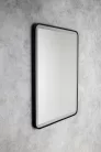 AQUALINE SWIDA LED tükör, 60x80cm, szenzoros, dimmelhető, matt fekete (SW060)