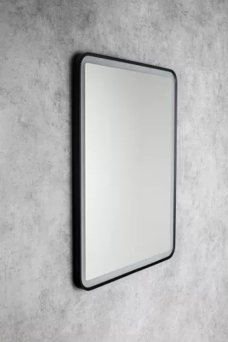 AQUALINE SWIDA LED tükör, 60x80cm, szenzoros, dimmelhető, matt fekete (SW060)