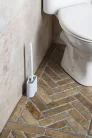 AQUALINE WC-kefe, szilikon fejjel, fehér (TF010)