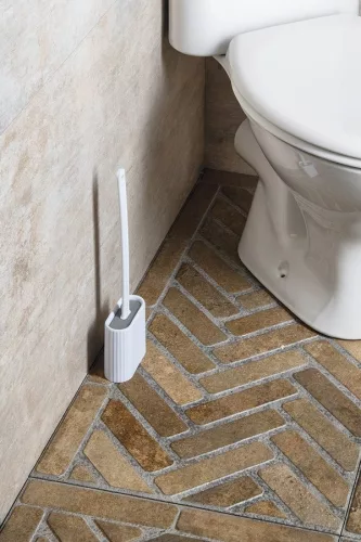 AQUALINE WC-kefe, szilikon fejjel, fehér (TF010)