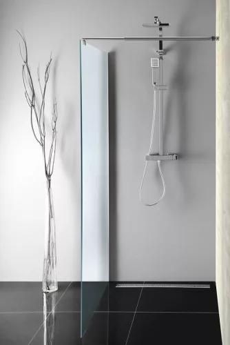 Aqualine WALK IN Fix zuhanyfal, 700mm, Brick üveg