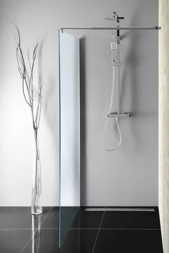 Aqualine WALK IN Fix zuhanyfal, 800mm, Brick üveg