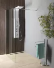 Aqualine WALK IN Fix zuhanyfal, 800mm, transzparent üveg