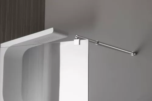 Aqualine WALK IN Fix zuhanyfal, 800mm, transzparent üveg