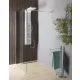 Aqualine WALK IN Fix zuhanyfal, 1000mm, transzparent üveg