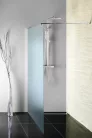 Aqualine WALK IN Fix zuhanyfal, 1100mm, Brick üveg