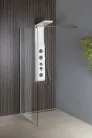Aqualine WALK IN Fix zuhanyfal, 1100mm, transzparent üveg