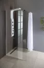 Aqualine WALK IN Fix zuhanyfal, 1200mm, transzparent üveg
