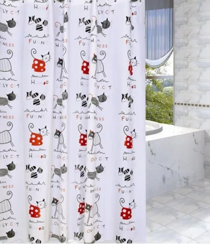 AQUALINE zuhanyfüggöny, 180x180cm (ZV023)