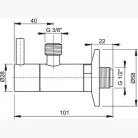 Alcaplast ARV001-ANTIC sarokszelep bronz 3/8 col (ARV001-ANTIC)