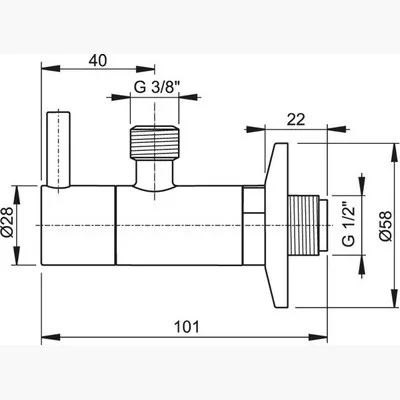 Alcaplast ARV001-ANTIC sarokszelep bronz 3/8 col (ARV001-ANTIC)