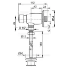 Alcaplast ATS001 vizelde öblítő króm (ATS001)