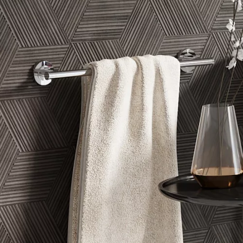 Ferro Torrente törölközőtartó rúd 45 cm szatén króm B07