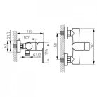 Ferro Algeo Black zuhany csaptelep fekete BAG7BL