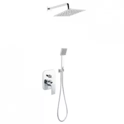Ferro Algeo Square zuhanyrendszer komplett BAQ7P-SET1-S rajza