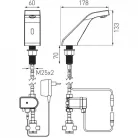 Ferro Scirocco Sensor BBB101SM infrás mosdó csaptelep BBB101SM