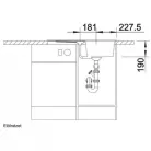 Blanco Zia 45S gránit mosogató 79x50 antracit BL-514732