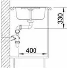 Blanco ZIA 45S gránit mosogató 78x50 kávé (BL-515070)
