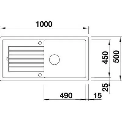 Blanco BLANCOZIA XL 6 S gránit mosogató fehér (BL-517571)