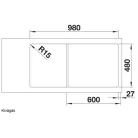 BLANCO LEMIS XL 6 S-IF rozsdamentes mosogató furattal BL-523035