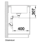 BLANCO LEMIS XL 6 S-IF rozsdamentes mosogató furattal BL-523035