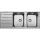 Blanco Lemis 8 S-IF rozsdamentes acél mosogatóBL-523037 oldalnézet