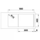 Blanco DINAS XL 6 S rozsdamentes mosogató BL-524255 rajz2