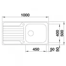 Blanco DINAS XL 6 S rozsdamentes mosogató BL-524255