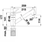 Blanco Wega S II zuhanyfejes mosgató csaptelep króm BL-526416 kép