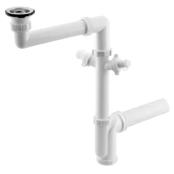 Bruckner helytakarékos mosogatószifon, 6/4", DN40