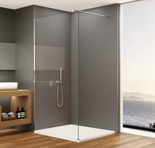 Bruckner SPITZA WALK-IN fix zuhanyfal, 900mm, transzparent üveg